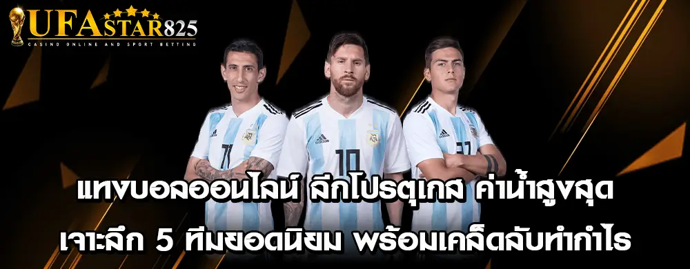 แทงบอลออนไลน์ ลีกโปรตุเกส ค่าน้ำสูงสุด เจาะลึก 5 ทีมยอดนิยม พร้อมเคล็ดลับทำกำไร
